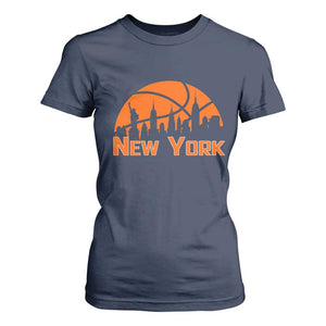New York Skyline NY State Pride T Shirt For Women Game Day Sports Fan