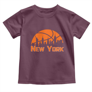 New York Skyline NY State Pride Toddler T Shirt Game Day Sports Fan