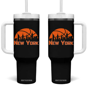 New York Skyline NY State Pride Tumbler With Handle Game Day Sports Fan