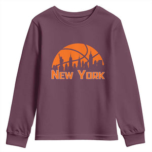 New York Skyline NY State Pride Youth Sweatshirt Game Day Sports Fan