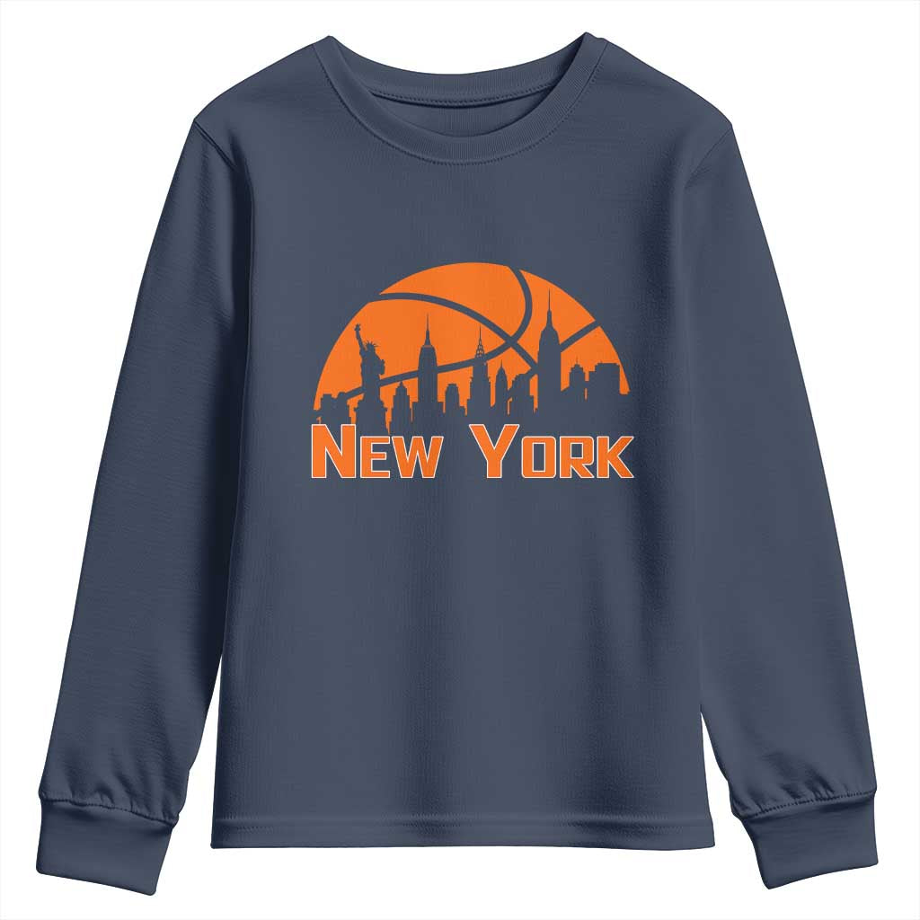 New York Skyline NY State Pride Youth Sweatshirt Game Day Sports Fan