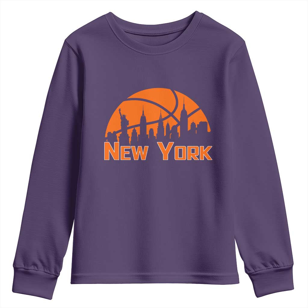 New York Skyline NY State Pride Youth Sweatshirt Game Day Sports Fan