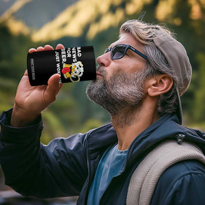 Funny Beer Drinking 4 in 1 Can Cooler Tumbler Bad News for Beer I Just Woke Up TS14 Print Your Wear