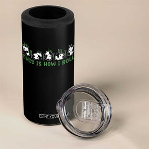 This Is How I Roll 4 in 1 Can Cooler Tumbler Cute Bear Panda Lover TS14 Print Your Wear