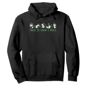 This Is How I Roll Hoodie Cute Bear Panda Lover TS14 Black Print Your Wear