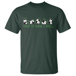 This Is How I Roll T Shirt Cute Bear Panda Lover TS14 Dark Forest Green Print Your Wear