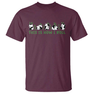 This Is How I Roll T Shirt Cute Bear Panda Lover TS14 Maroon Print Your Wear