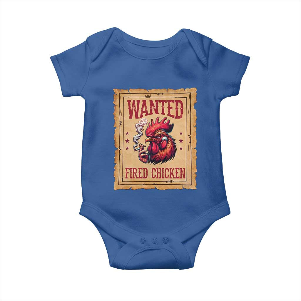 Funny Weed Lover Cannabis 420 Baby Onesie Fried Chicken TS14 Royal Blue Print Your Wear