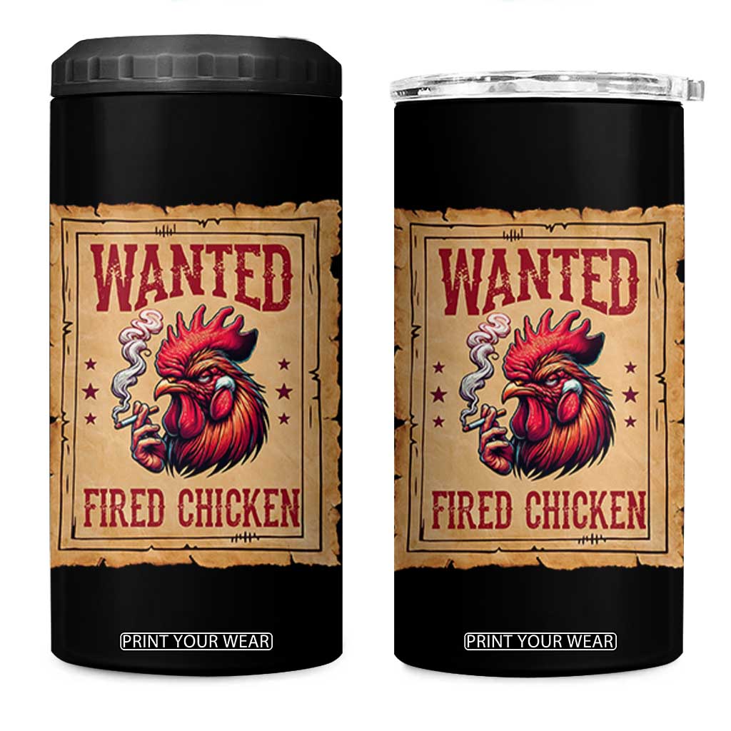 Funny Weed Lover Cannabis 420 4 in 1 Can Cooler Tumbler Fried Chicken TS14 One Size: 16 oz Black Print Your Wear