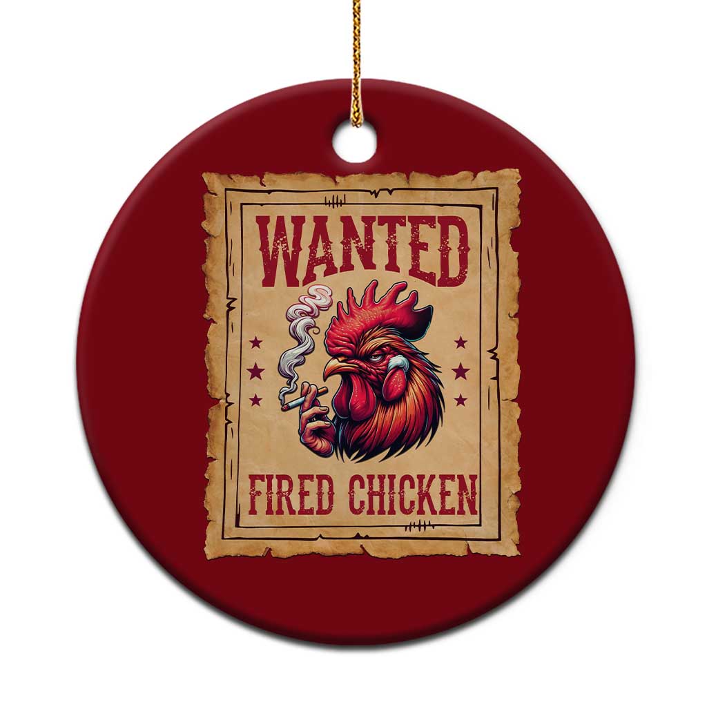 Funny Weed Lover Cannabis 420 Ceramic Ornament Fried Chicken TS14 1pc Red Print Your Wear