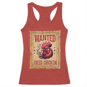 Funny Weed Lover Cannabis 420 Racerback Tank Top Fried Chicken TS14 Red Print Your Wear