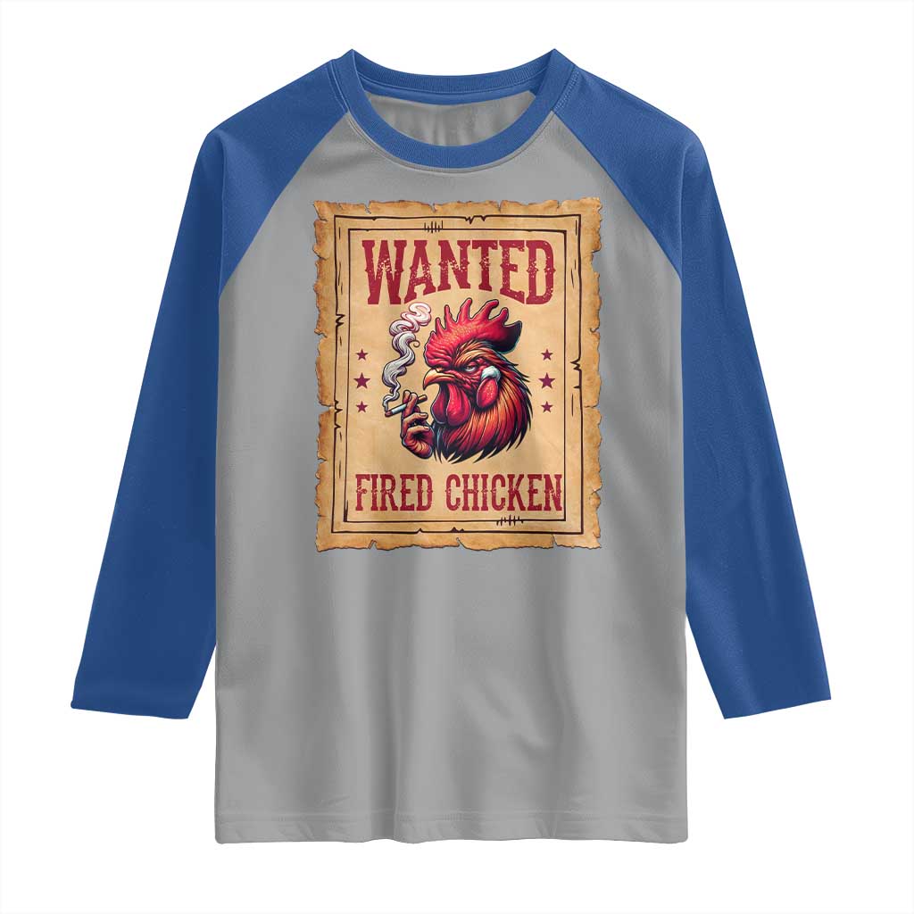 Funny Weed Lover Cannabis 420 Raglan Shirt Fried Chicken TS14 Sport Gray Royal Print Your Wear