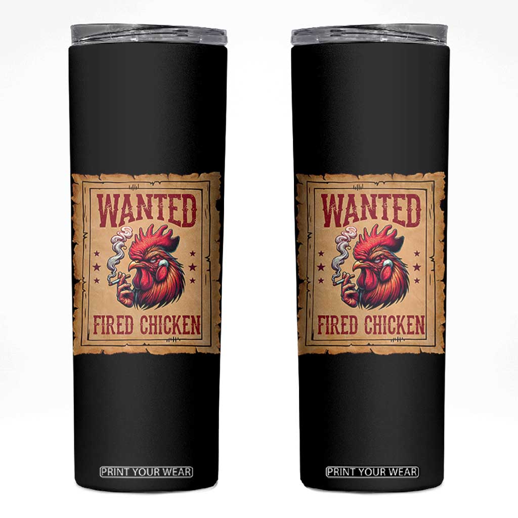 Funny Weed Lover Cannabis 420 Skinny Tumbler Fried Chicken TS14 Black Print Your Wear