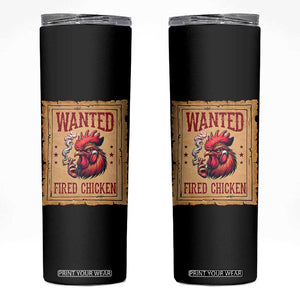 Funny Weed Lover Cannabis 420 Skinny Tumbler Fried Chicken TS14 Black Print Your Wear