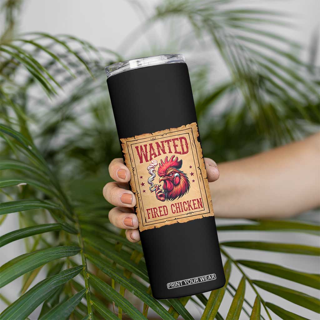 Funny Weed Lover Cannabis 420 Skinny Tumbler Fried Chicken TS14 Print Your Wear