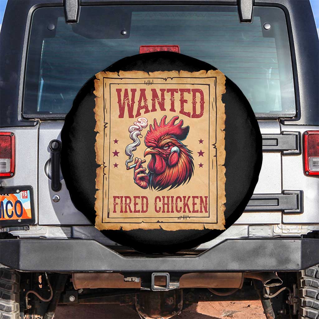 Funny Weed Lover Cannabis 420 Spare Tire Cover Fried Chicken TS14 No hole Black Print Your Wear