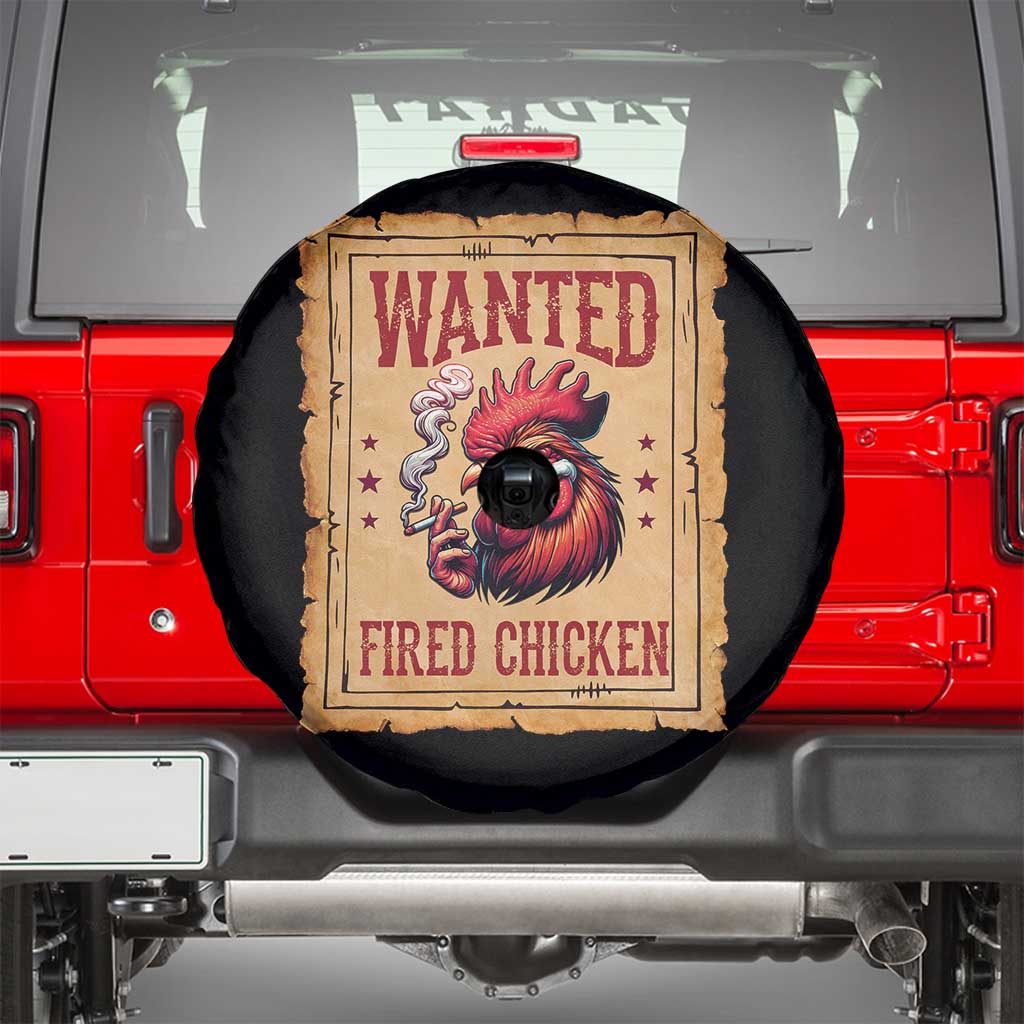 Funny Weed Lover Cannabis 420 Spare Tire Cover Fried Chicken TS14 Black Print Your Wear