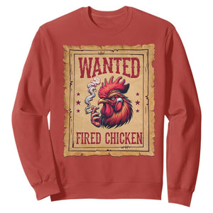 Funny Weed Lover Cannabis 420 Sweatshirt Fried Chicken TS14 Red Print Your Wear