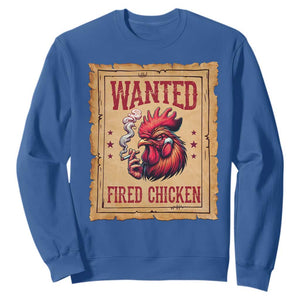 Funny Weed Lover Cannabis 420 Sweatshirt Fried Chicken TS14 Royal Blue Print Your Wear