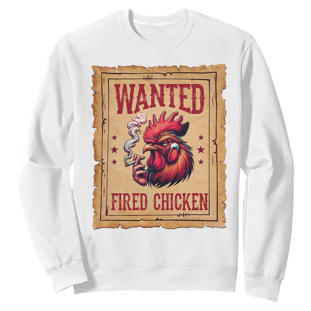 Funny Weed Lover Cannabis 420 Sweatshirt Fried Chicken TS14 White Print Your Wear