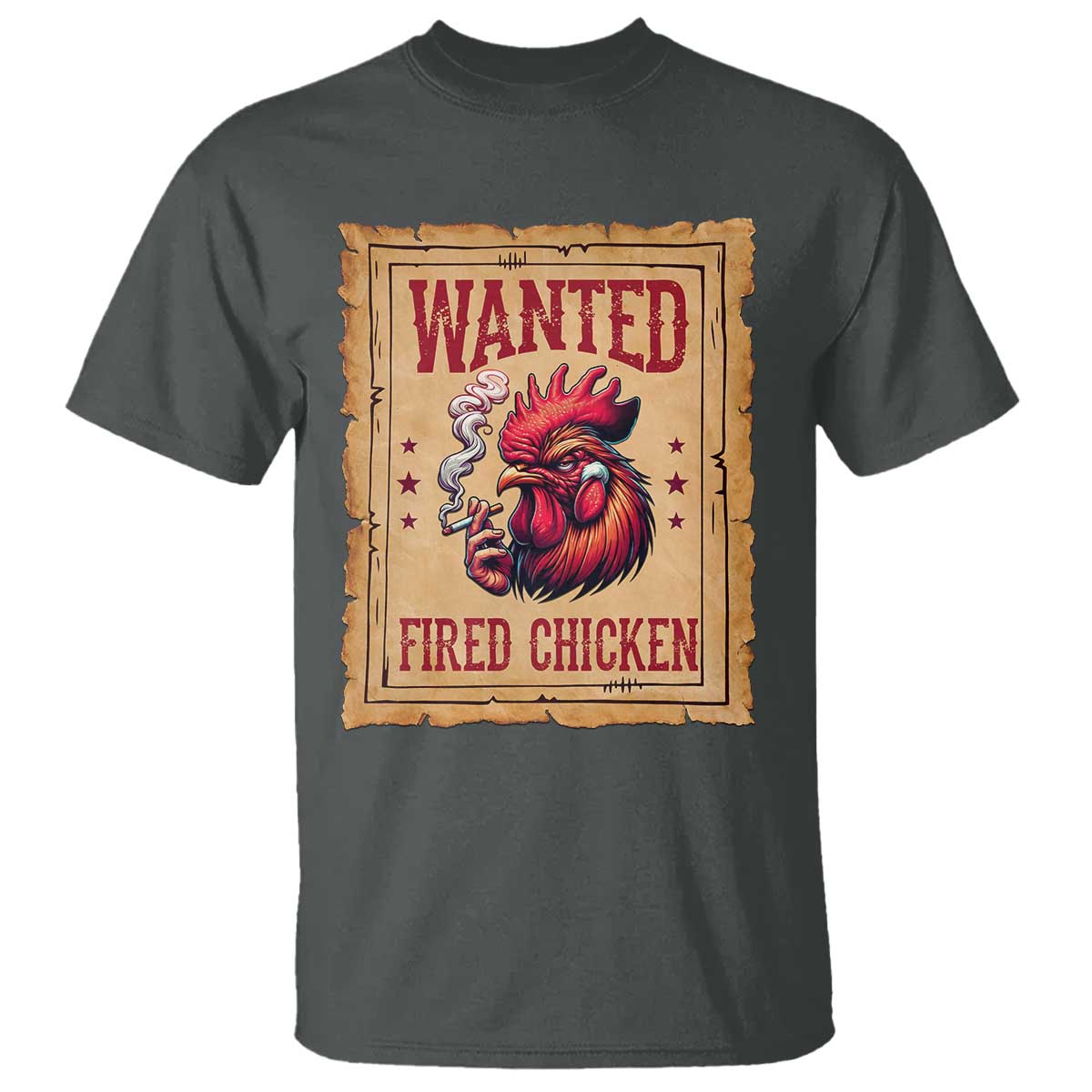Funny Weed Lover Cannabis 420 T Shirt Fried Chicken TS14 Dark Heather Print Your Wear
