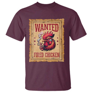 Funny Weed Lover Cannabis 420 T Shirt Fried Chicken TS14 Maroon Print Your Wear