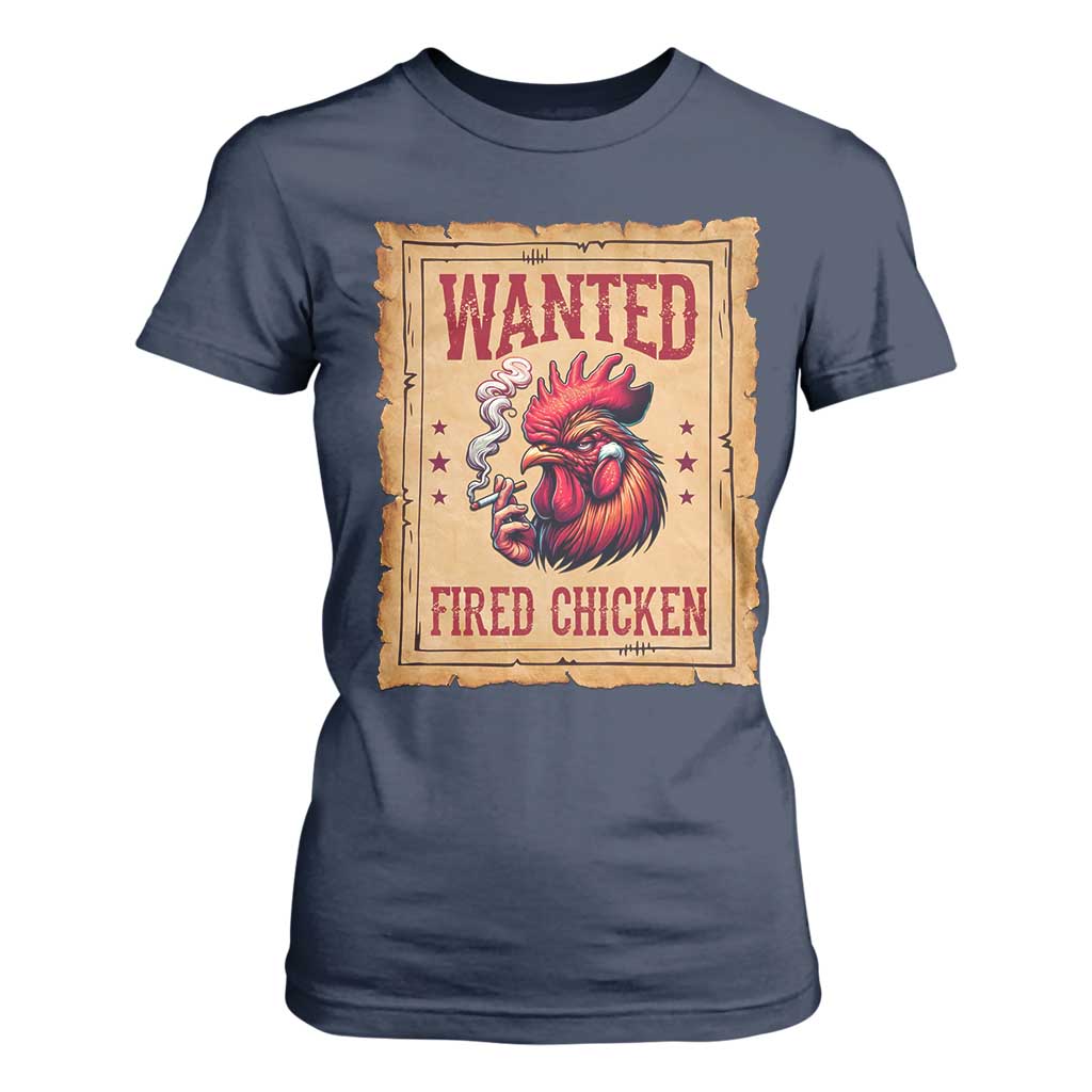 Funny Weed Lover Cannabis 420 T Shirt For Women Fried Chicken TS14 Navy Print Your Wear