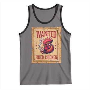 Funny Weed Lover Cannabis 420 Tank Top Fried Chicken TS14 Deep Heather Black Print Your Wear