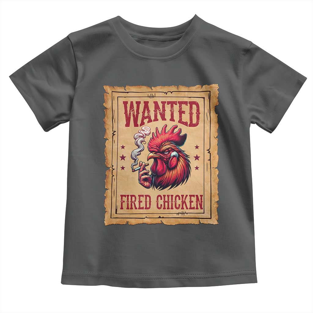 Funny Weed Lover Cannabis 420 Toddler T Shirt Fried Chicken TS14 Dark Heather Print Your Wear