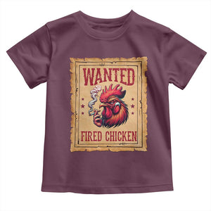 Funny Weed Lover Cannabis 420 Toddler T Shirt Fried Chicken TS14 Maroon Print Your Wear