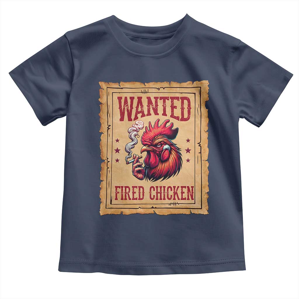 Funny Weed Lover Cannabis 420 Toddler T Shirt Fried Chicken TS14 Navy Print Your Wear