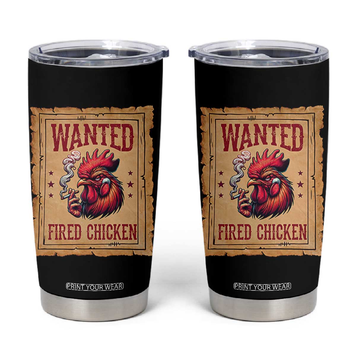 Funny Weed Lover Cannabis 420 Tumbler Cup Fried Chicken TS14 Black Print Your Wear