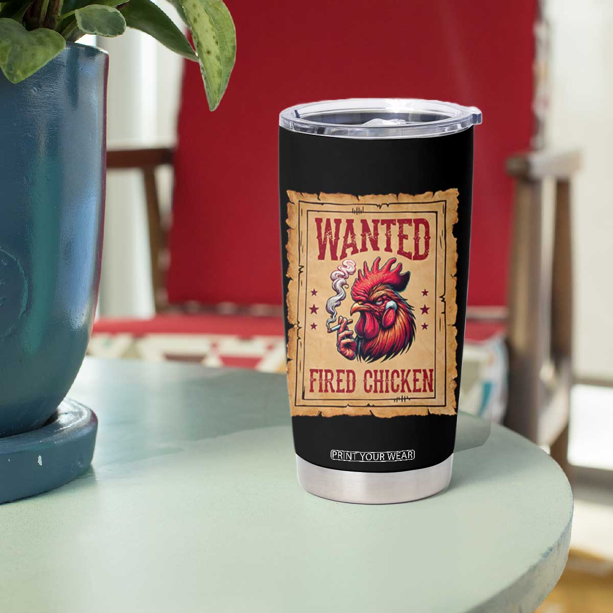 Funny Weed Lover Cannabis 420 Tumbler Cup Fried Chicken TS14 Print Your Wear