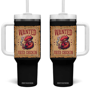 Funny Weed Lover Cannabis 420 Tumbler With Handle Fried Chicken TS14 One Size: 40 oz Black Print Your Wear