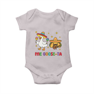 Me Goose Ta Mexican Baby Onesie Funny Spanish Taco Mexican Food Meme TS14 Ice Gray Print Your Wear