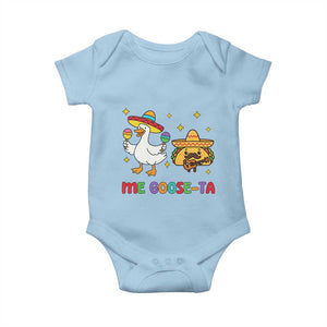 Me Goose Ta Mexican Baby Onesie Funny Spanish Taco Mexican Food Meme TS14 Light Blue Print Your Wear