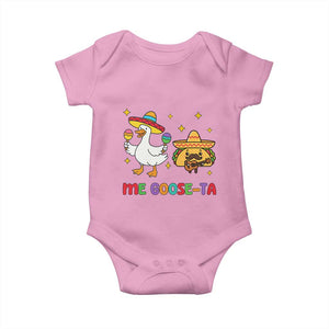 Me Goose Ta Mexican Baby Onesie Funny Spanish Taco Mexican Food Meme TS14 Light Pink Print Your Wear