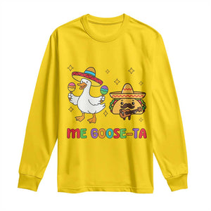 Me Goose Ta Mexican Long Sleeve Shirt Funny Spanish Taco Mexican Food Meme TS14 Daisy Print Your Wear