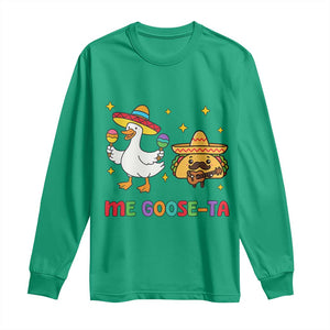 Me Goose Ta Mexican Long Sleeve Shirt Funny Spanish Taco Mexican Food Meme TS14 Irish Green Print Your Wear