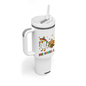 Me Goose Ta Mexican Tumbler With Handle Funny Spanish Taco Mexican Food Meme TS14 Print Your Wear