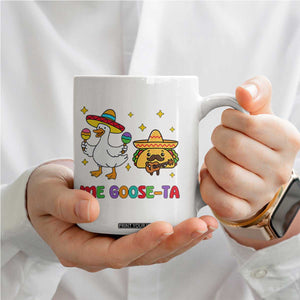 Me Goose Ta Mexican Coffee Mug Funny Spanish Taco Mexican Food Meme TS14 Print Your Wear