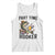 Part Time Hooker Tank Top Funny Bass Fishing Beer Joke TS14 White Print Your Wear