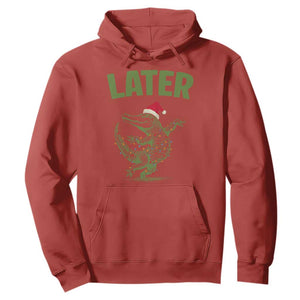 Funny Gator Sarcastic Christmas Hoodie Later Alligator TS14 Red Print Your Wear