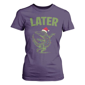 Funny Gator Sarcastic Christmas T Shirt For Women Later Alligator TS14 Purple Print Your Wear