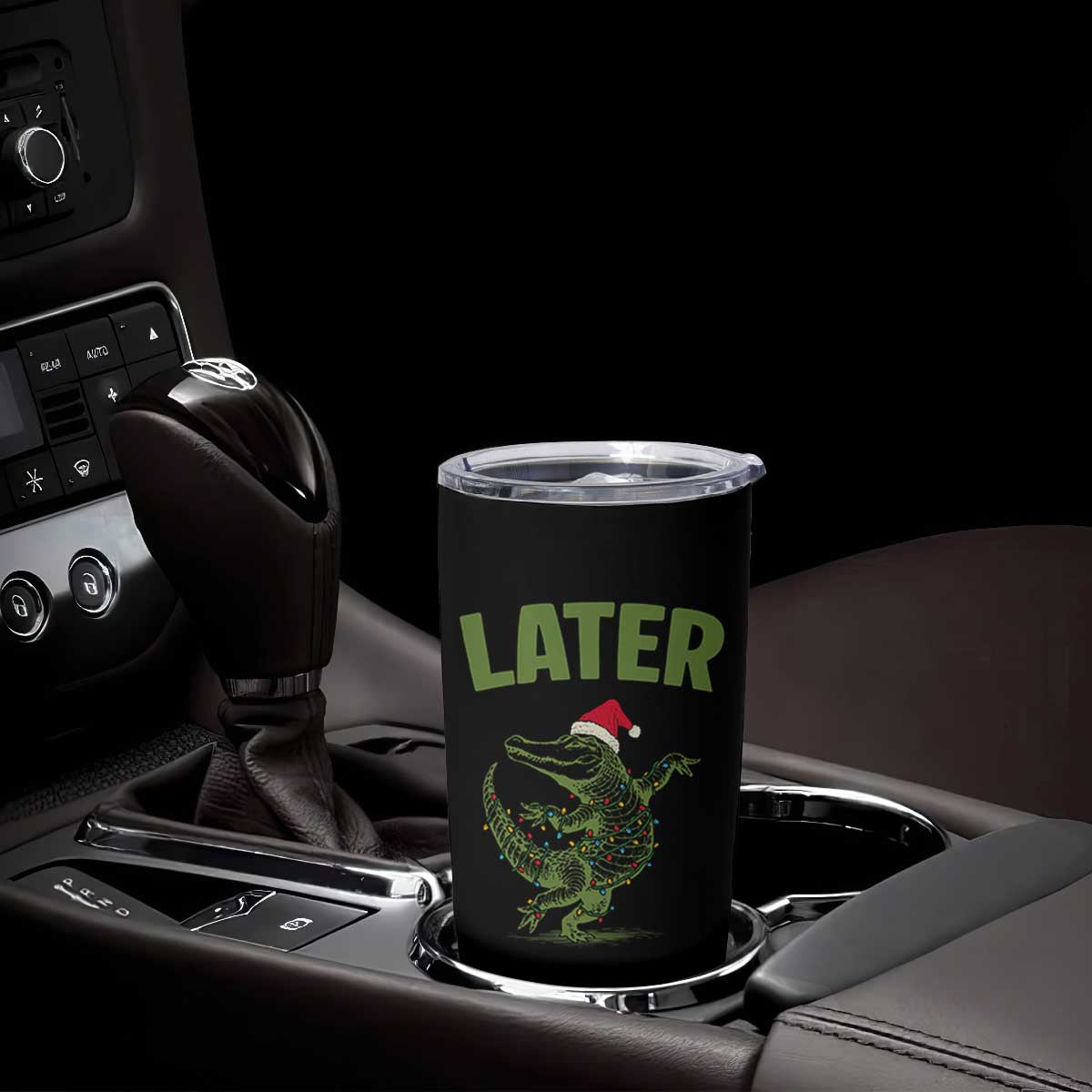 Funny Gator Sarcastic Christmas Tumbler Cup Later Alligator TS14 Print Your Wear