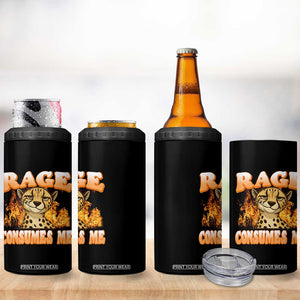 Cool Cheetah 4 in 1 Can Cooler Tumbler Funny Range Consumes Me Sarcastic Wild Animal TS14 Print Your Wear