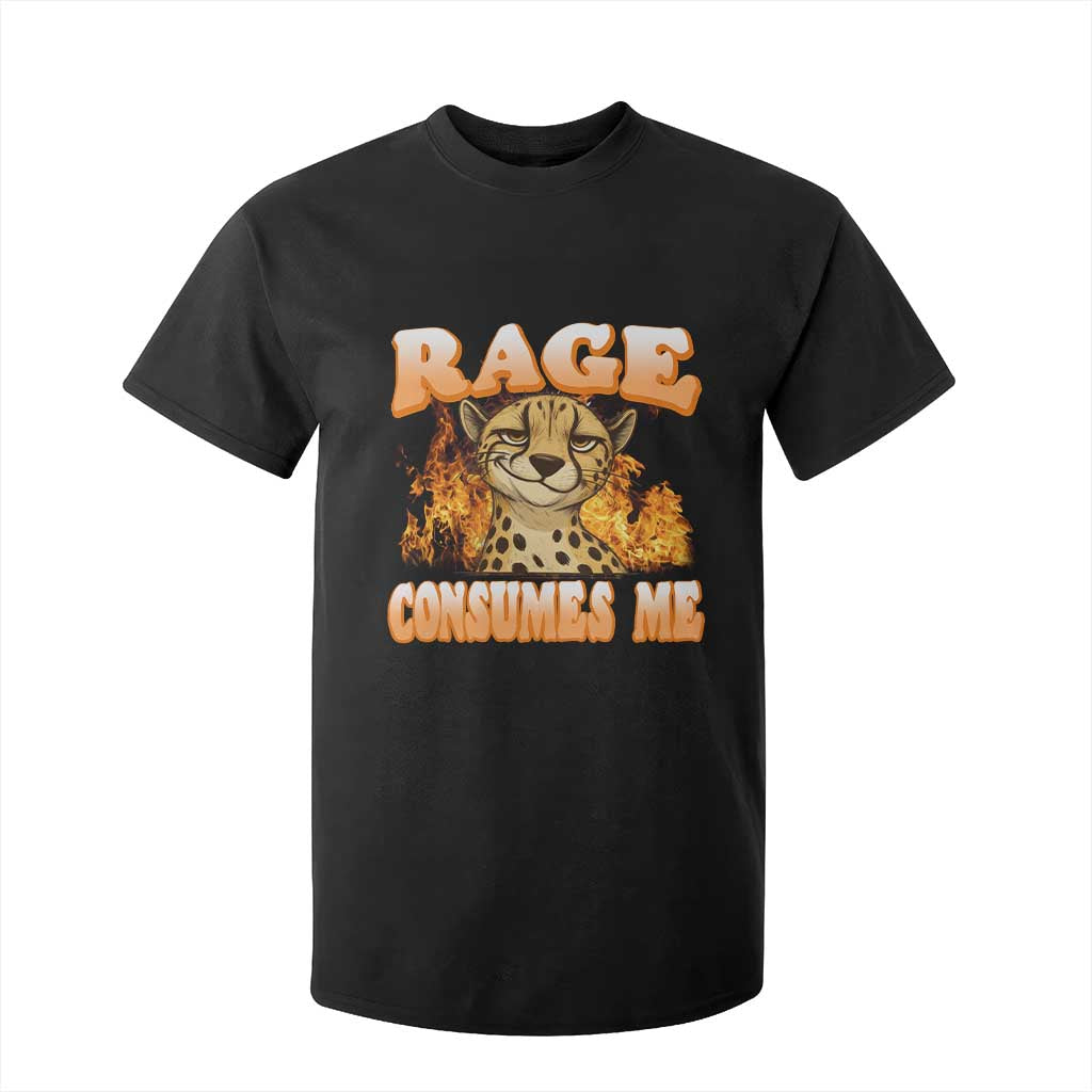Cool Cheetah T Shirt For Kid Funny Range Consumes Me Sarcastic Wild Animal TS14 Black Print Your Wear