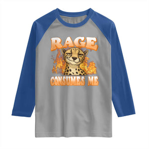 Cool Cheetah Raglan Shirt Funny Range Consumes Me Sarcastic Wild Animal TS14 Sport Gray Royal Print Your Wear