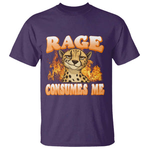 Cool Cheetah T Shirt Funny Range Consumes Me Sarcastic Wild Animal TS14 Purple Print Your Wear