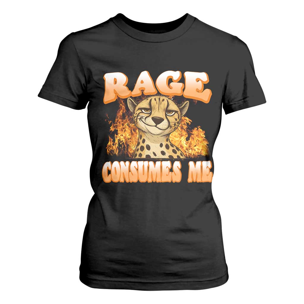 Cool Cheetah T Shirt For Women Funny Range Consumes Me Sarcastic Wild Animal TS14 Black Print Your Wear